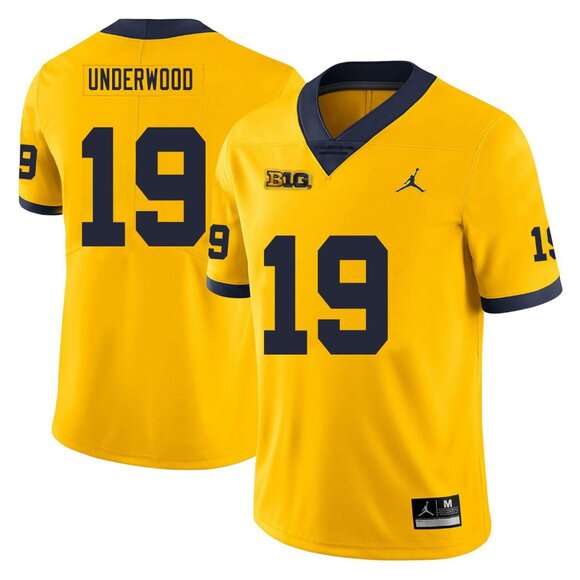 Mens Youths Kids Womens Bryce Underwood Yellow Stitched Jersey